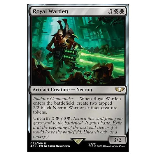 Magic The Gathering - Universes Beyond - Warhammer 40k - Royal Warden - 052/168