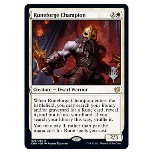 Magic The Gathering - Kaldheim Promos - Runeforge Champion - 026/285