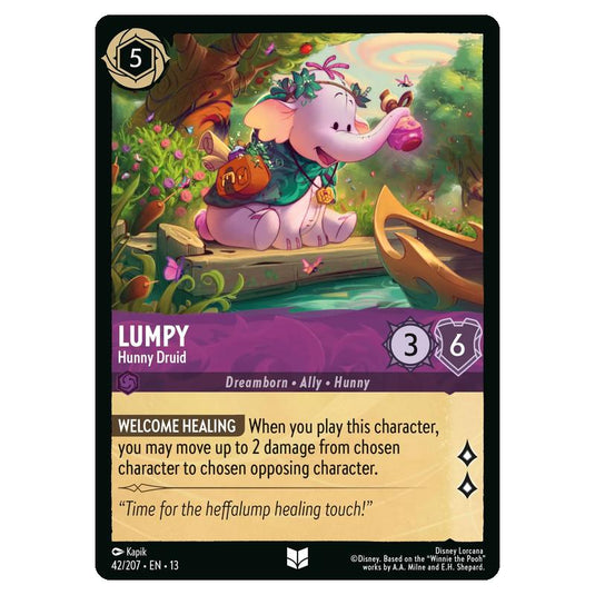 Lorcana - Attack of the Vine - Lumpy - Hunny Druid (Uncommon) - 42/207