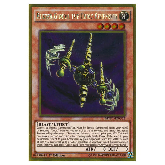 Yu-Gi-Oh! - Yu-Gi-Oh! The Dark Side of Dimensions Movie Pack - Gold Edition - Buster Gundil the Cubic Behemoth (Gold Rare) MVP1-ENG35