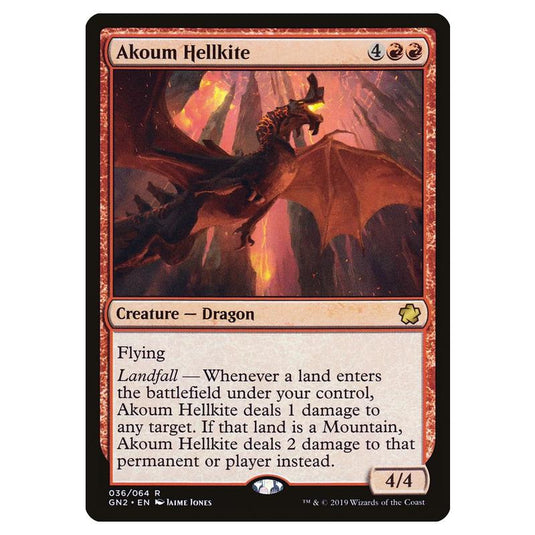 Magic The Gathering - Game Night 2019 - Akoum Hellkite - 36