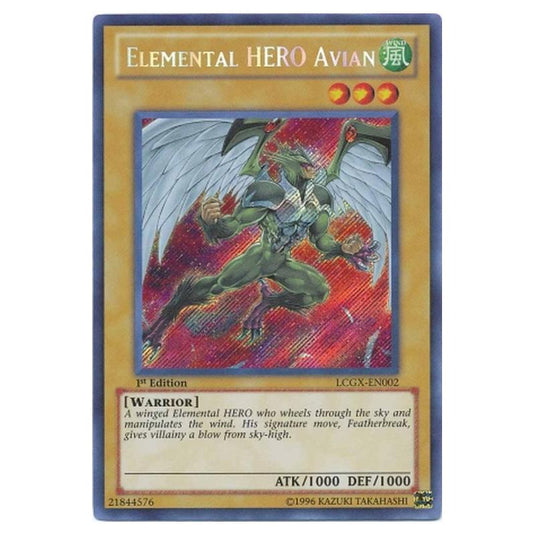 Yu-Gi-Oh! - Legendary Collection 2 - The Duel Academy Years Mega Pack - Elemental HERO Avian (Secret Rare) LCGX-EN002