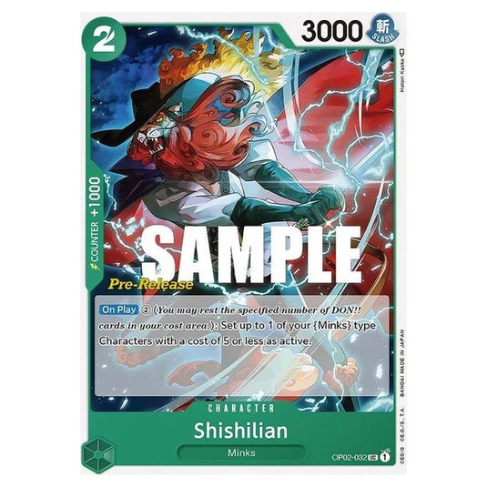 One Piece - OP-02: Paramount War Promos - Shishilian - OP02-032