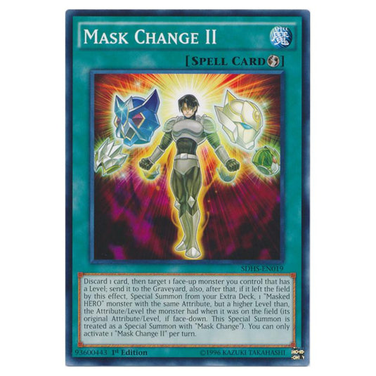 Yu-Gi-Oh! - HERO Strike Structure Deck - Mask Change II (Common) SDHS-EN019