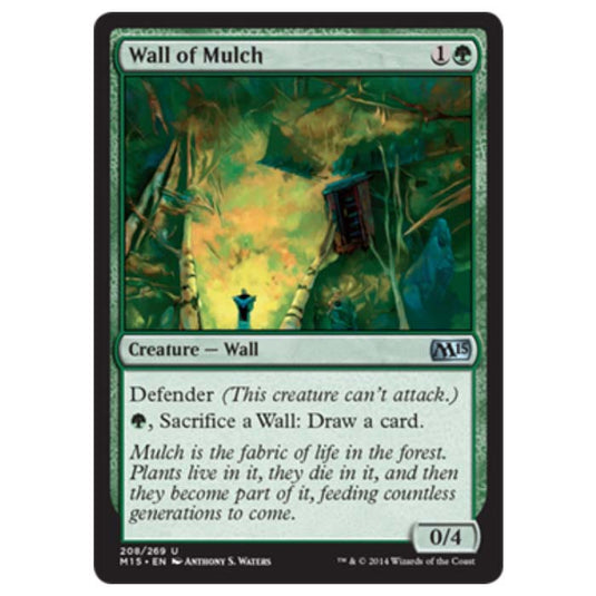 Magic the Gathering - M15 Core Set - Wall of Mulch - 208/269