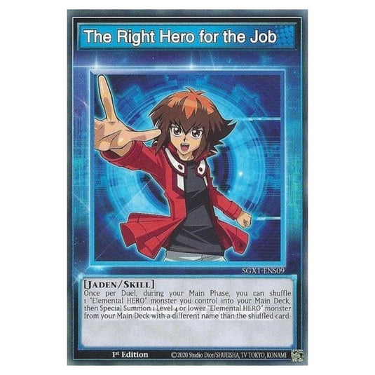 Yu-Gi-Oh! - Speed Duel GX - Duel Academy Box - The Right Hero for the Job (Common) SGX1-ENS09