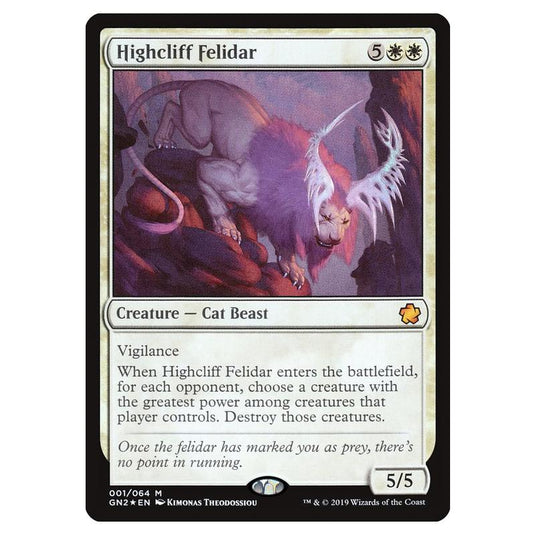 Magic The Gathering - Game Night 2019 - Highcliff Felidar - 1 (Foil)