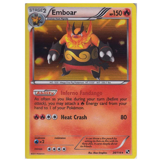 Pokemon - Black & White - Emboar 20/114