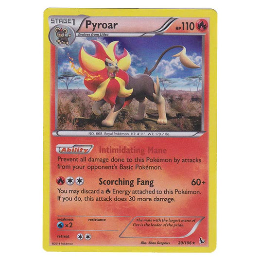 Pokemon - XY - Flashfire - Pyroar - 20/106