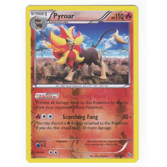 Pokemon - XY - Flashfire - (Reverse Holo) Pyroar - 20/106