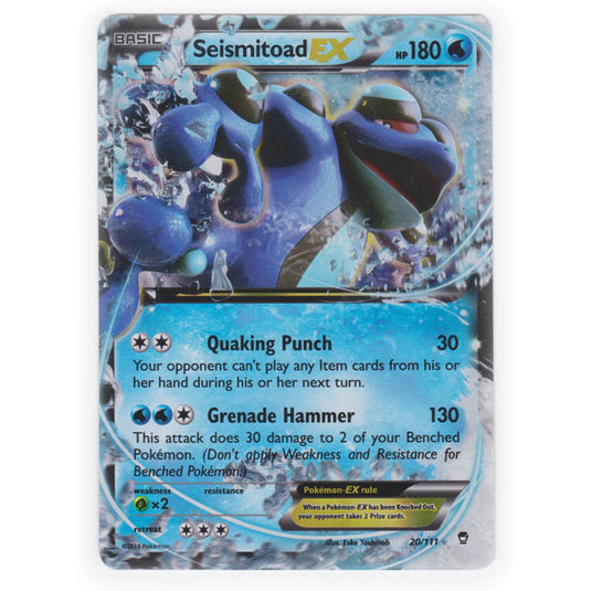 Pokemon - XY Furious Fists - Seismitoad EX - 20/111