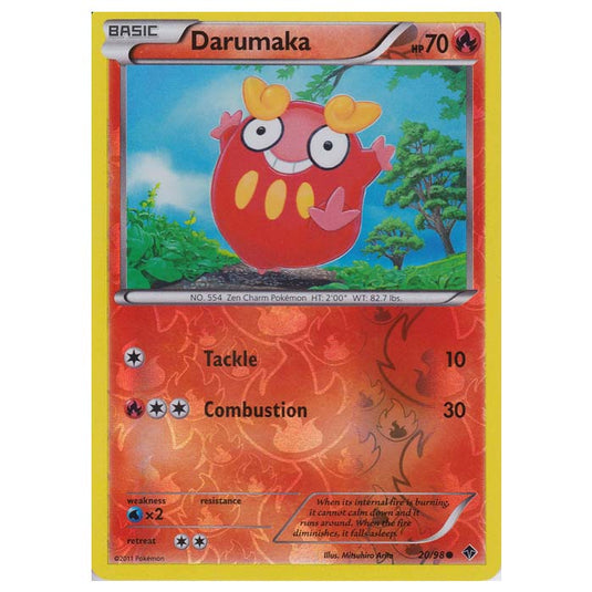 Pokemon - Black & White - Emerging Powers - (Reverse Holo) - Darumaka 20/98