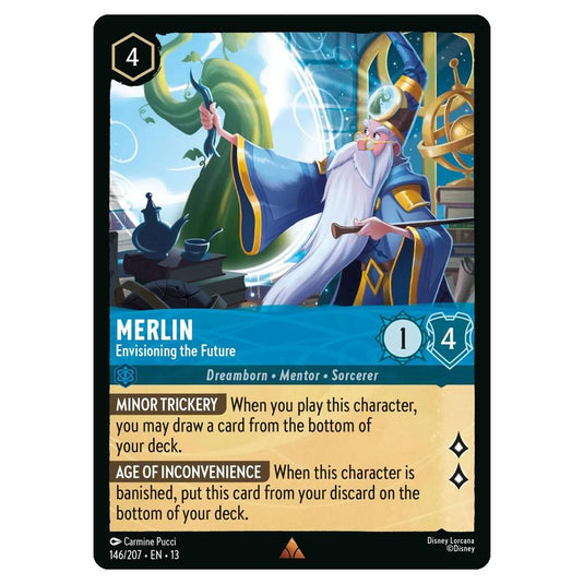 Lorcana - Attack of the Vine - Merlin - Envisioning the Future (Rare) - 146/207