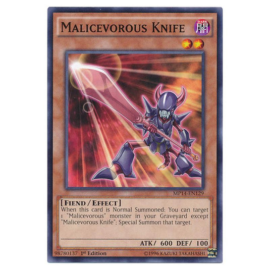 Yu-Gi-Oh! - 2014 Mega-Tin Mega Pack - Malicevorous Knife (Common) MP14-EN129