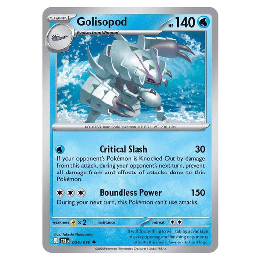 Pokemon - Mega Evolution - Chaos Rising - Golisopod - 026/086