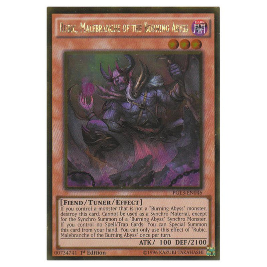 Yu-Gi-Oh! - Premium Gold - Infinite Gold - Rubic, Malebranche of the Burning Abyss (Gold Rare) PGL3-EN046