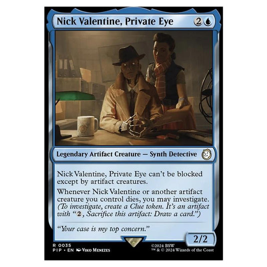 Magic The Gathering - Universes Beyond - Fallout - Nick Valentine, Private Eye - 0035