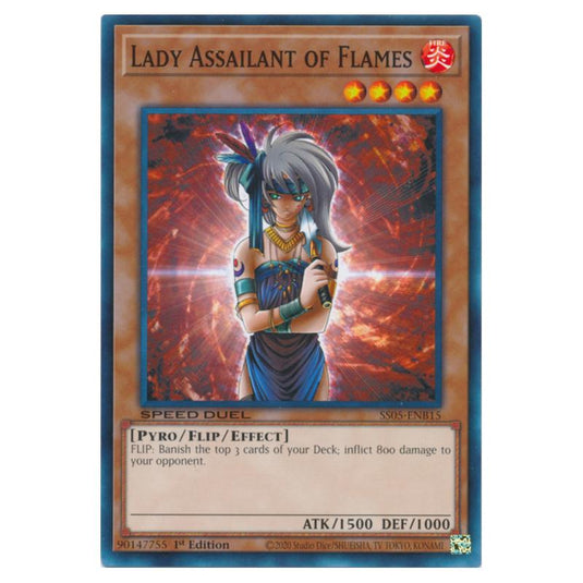 Yu-Gi-Oh! - Speed Duel Starter Decks - Twisted Nightmares - Lady Assailant of Flames (Common) SS05-ENB15