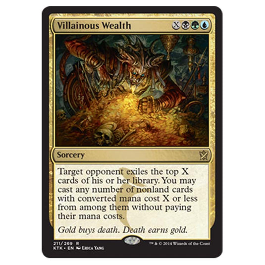 Magic the Gathering - Khans Of Tarkir - Villainous Wealth - 211/269