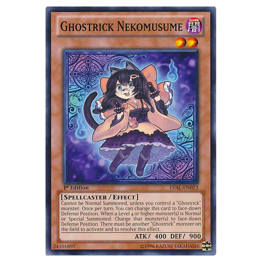 Yu-Gi-Oh! - Legacy of the Valiant - Ghostrick Nekomusume (Common) LVAL-EN023