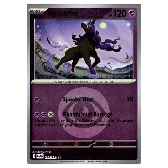 Pokemon - Mega Evolution - Ascended Heroes - Energy Reverse Holo - Spectrier - 098/217