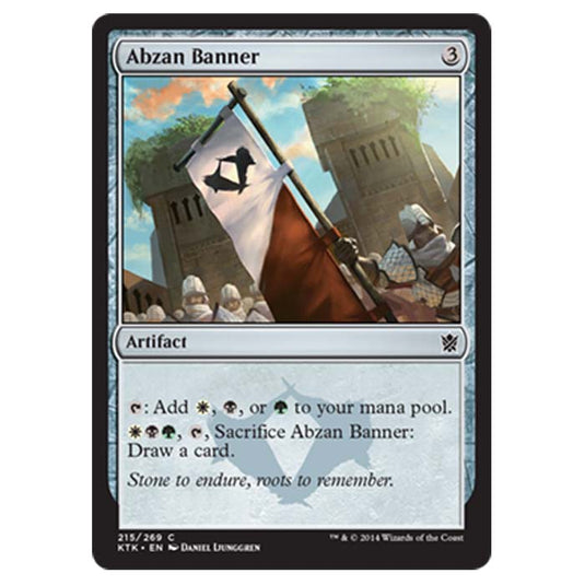 Magic the Gathering - Khans Of Tarkir - Abzan Banner - 215/269 Magic the Gathering - Khans Of Tarkir - Abzan Banner - 215/269