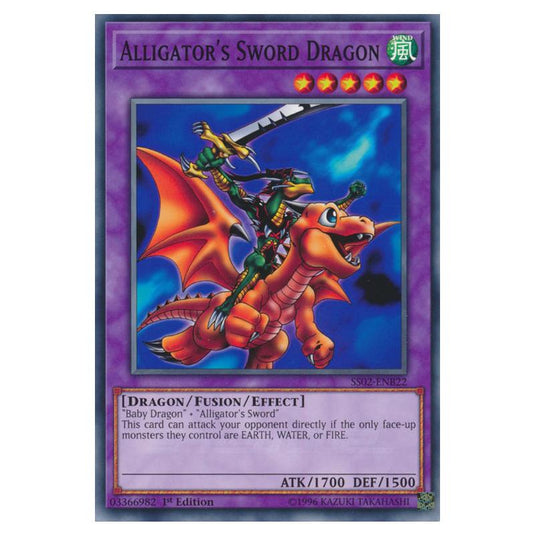 Yu-Gi-Oh! - Speed Duel Starter Decks - Duelists of Tomorrow - Alligator\'s Sword Dragon (Common) SS02-ENB22