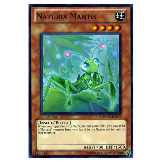 Yu-Gi-Oh! - Hidden Arsenal 4 - Trishula's Triumph - Naturia Mantis (Super Rare) HA04-EN049