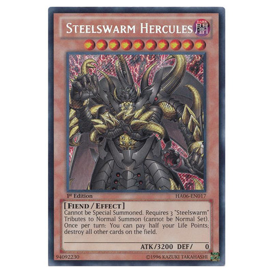 Yu-Gi-Oh! - Hidden Arsenal 6 - Omega Xyz - Steelswarm Hercules (Secret Rare) HA06-EN017