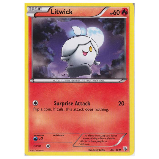 Pokemon - Black & White - Plasma Storm - Litwick - 021/135