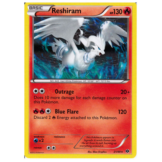 Pokemon - Black & White - Next Destinies - Reshiram 21/99