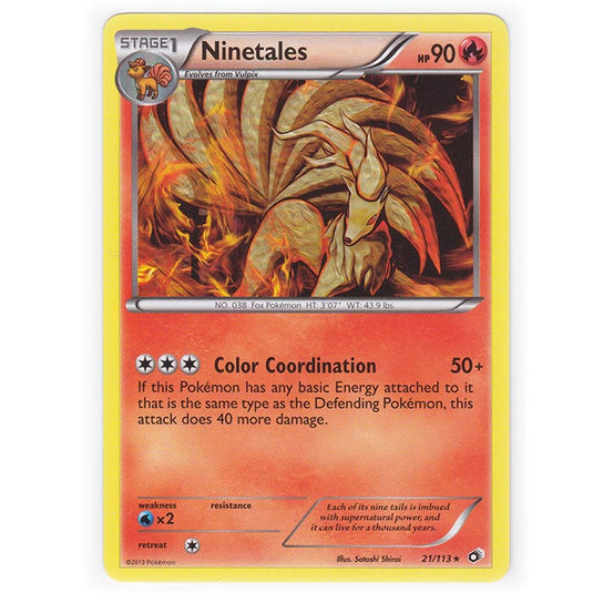 Pokemon - Black & White - Legendary Treasures - Ninetales - 21/113