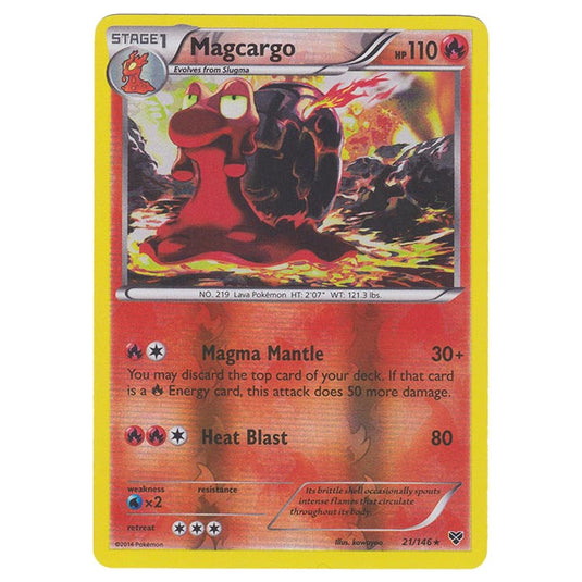 Pokemon - XY Base Set - (Reverse Holo) Magcargo - 21/146