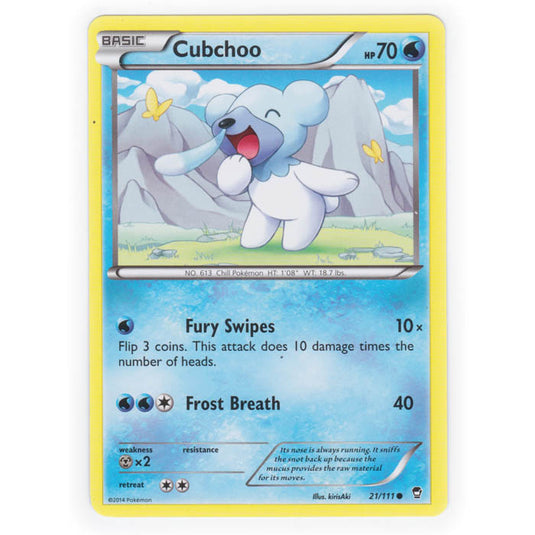 Pokemon - XY Furious Fists - Cubchoo - 21/111