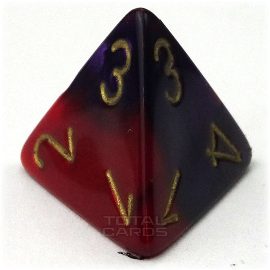 Chessex - Gemini 16mm D4 - Purple-Red w/Gold