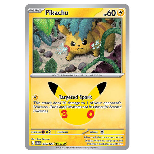 Pokemon - 30th Celebration - Pikachu - 038/128