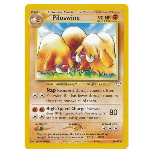 Pokemon - Neo Revelation - Piloswine - 36/64/64