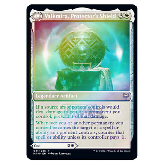 Magic The Gathering - Kaldheim - Reidane, God of the Worthy // Valkmira, Protector's Shield - 21/285 (Foil)