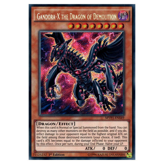 Yu-Gi-Oh! - Yu-Gi-Oh! The Dark Side of Dimensions Movie Pack Secret Edition - Gandora-X the Dragon of Demolition (Secret Rare) MVP1-ENS49