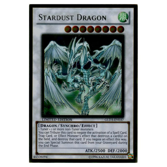Yu-Gi-Oh! - Gold Series 3 - Stardust Dragon (Gold Rare) GLD3-EN037