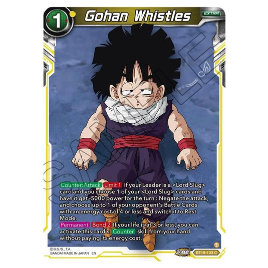 Dragon Ball Super - Fighter's Ambition - Gohan Whistles - BT19-133