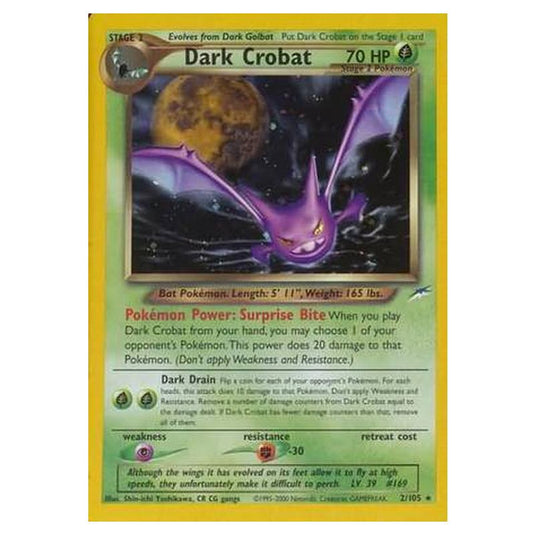 Pokemon - Neo Destiny - Dark Crobat - 002/105