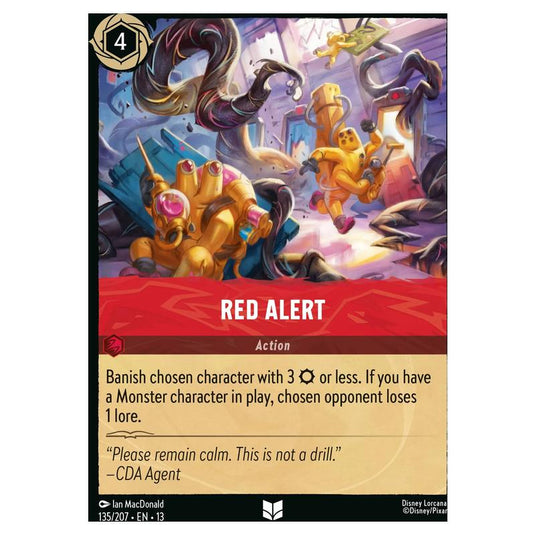 Lorcana - Attack of the Vine! - Red Alert (Uncommon) - 135/207