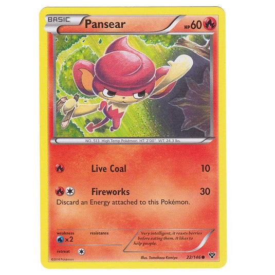 Pokemon - XY Base Set - Pansear - 22/146