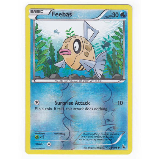 Pokemon - XY - Flashfire - (Reverse Holo) Feebas - 22/106