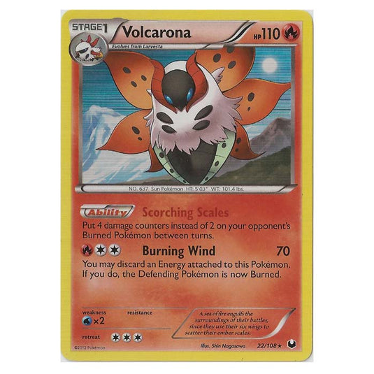 Pokemon - Black & White - Dark Explorers - Volcarona - 22/108