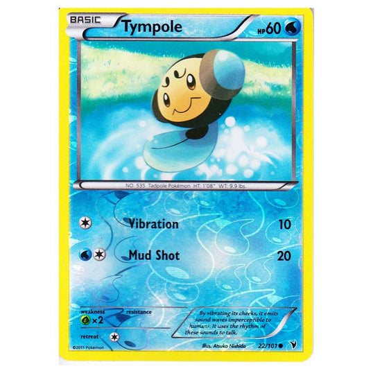 Pokemon - Black & White - Noble Victories - (Reverse Holo) - Tympole 22/101