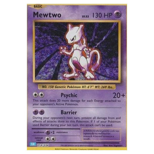 Pokemon - Pokémon Trading Card Game Classic - Blastoise & Suicune ex Deck - Mewtwo 014