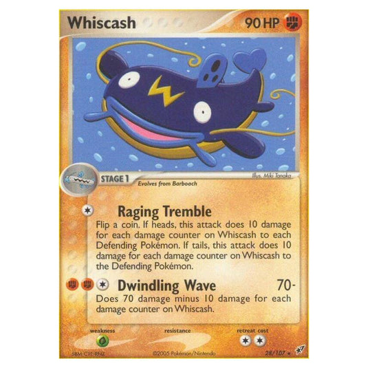 Pokemon - EX Deoxys - Whiscash - 028/107