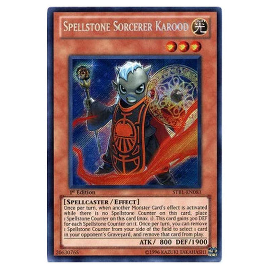 Yu-Gi-Oh! - Starstrike Blast - Spellstone Sorcerer Karood (Secret Rare) - STBL-EN083